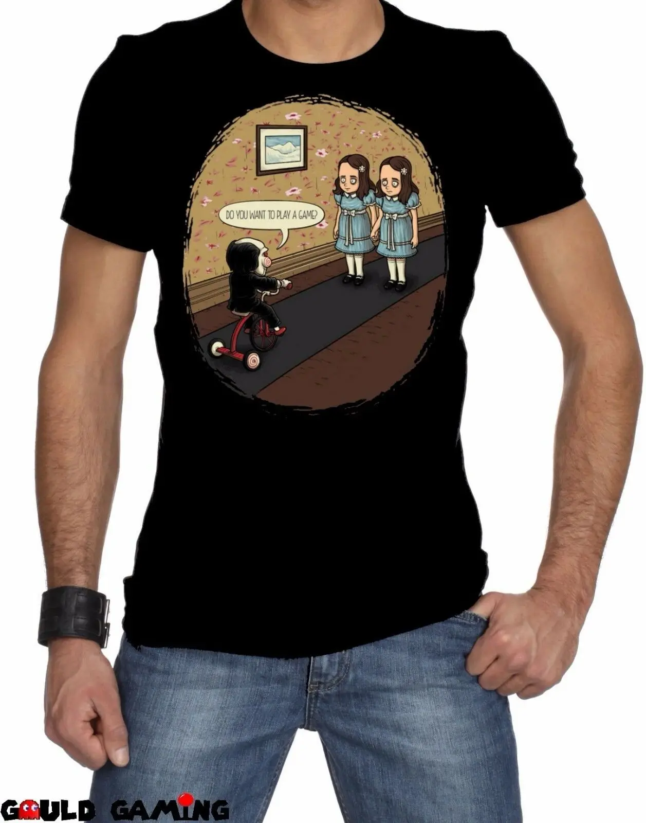 

2020 NEW Saw Jigsaw The Shining T-Shirt Unisex Adult Funny Horror Halloween Sizes New streetwear