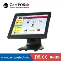 new product 15 inch capacitive touch screen cash register all in one ordering system for restaurant with factory price