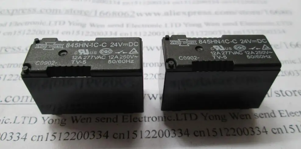 

HOT NEW relay 845HN-1C-C-24VDC 845HN-1C-C 24VDC 845HN-1C 845HN DC24V DIP5 10pcs/lot