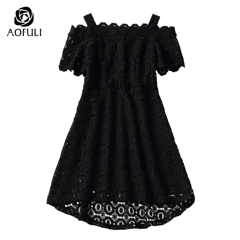 Размер S летние женские кружевные платья с вырезом лодочкой коротким рукавом