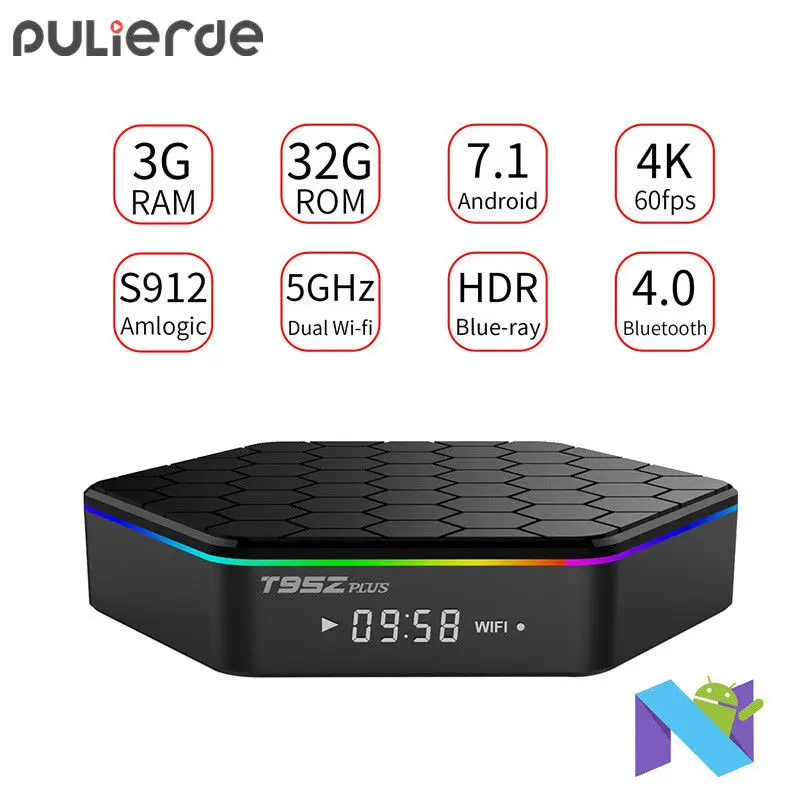 T95Z плюс Android TV BOX 3g + 32G 4 K S912 при покупке одного второй в подарок бесплатная I8 мини