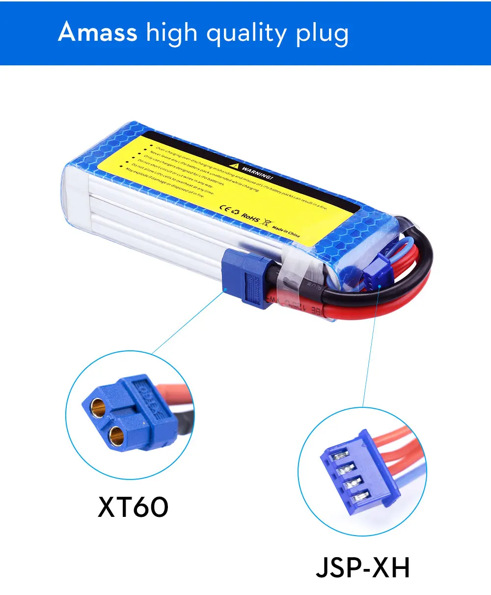 2 шт. батарея SEASKY 3S LiPo 11,1 V 2200mAh 45C RC батарея lipo 11,1 V батарея XT60 для FPV drone bateria lipo