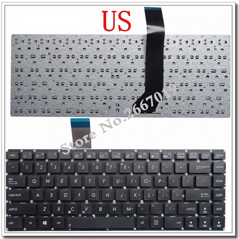 

US New laptop keyboard FOR ASUS AK46 S46 S46C K46CM R405C E46C S405C K46
