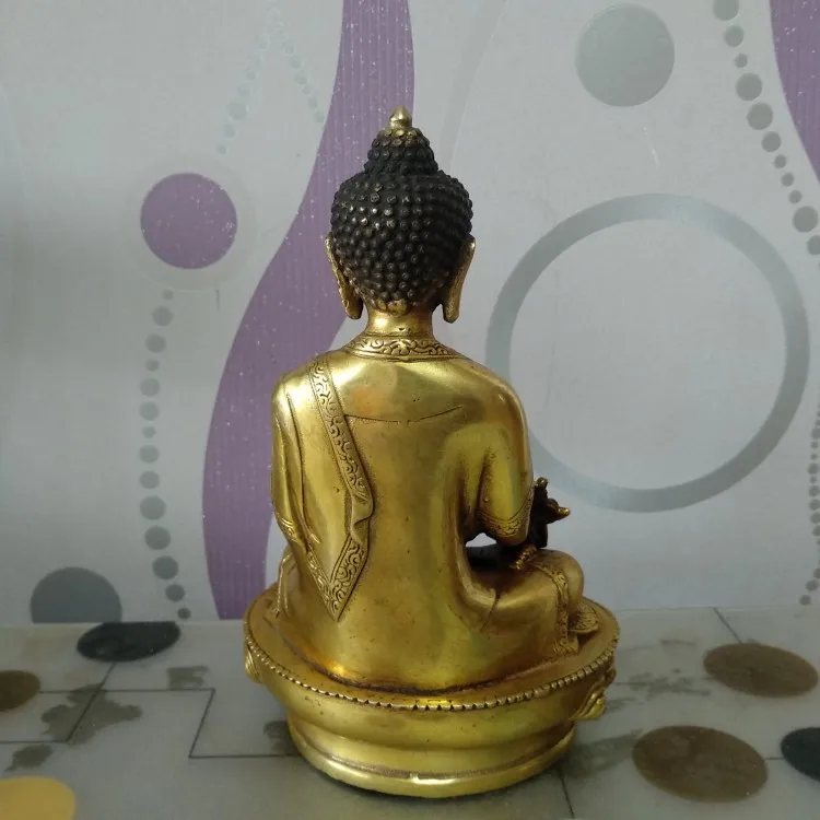 

Pure copper pharmacist, Buddha king, Bodhisattva Buddha supplies, household ornaments, and safety