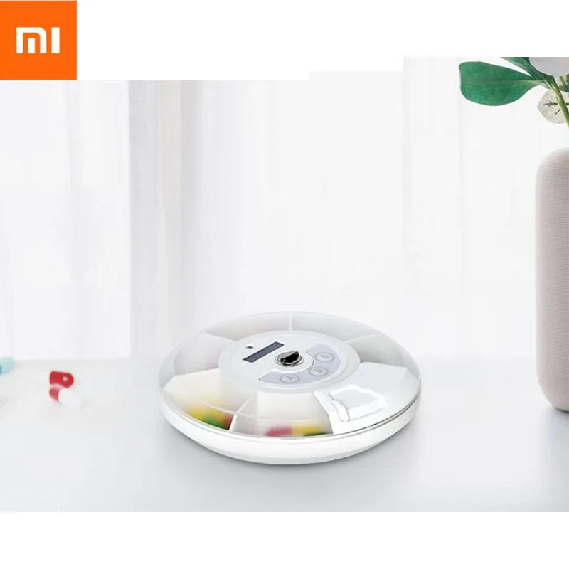 Xiaomi Smart Pill Box ZAYATA портативная умная мини пилюля туристическая таблетница смарт