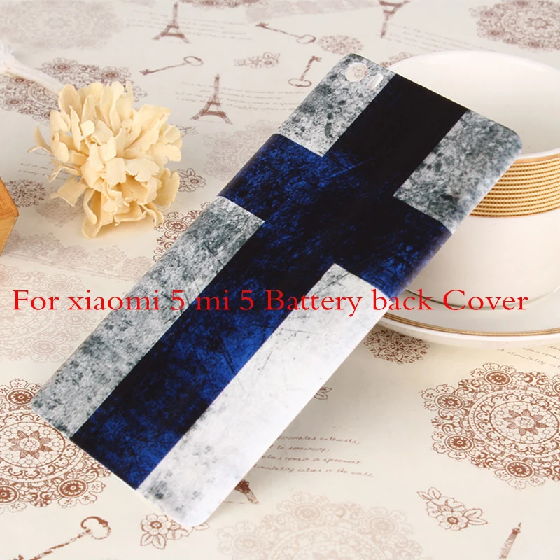 Модный чехол с тисненым рисунком для XiaoMi Mi5 M5 5, Пластиковая Задняя крышка аккумулятора, замена корпуса задней панели для xiaomi 5 mi 5
