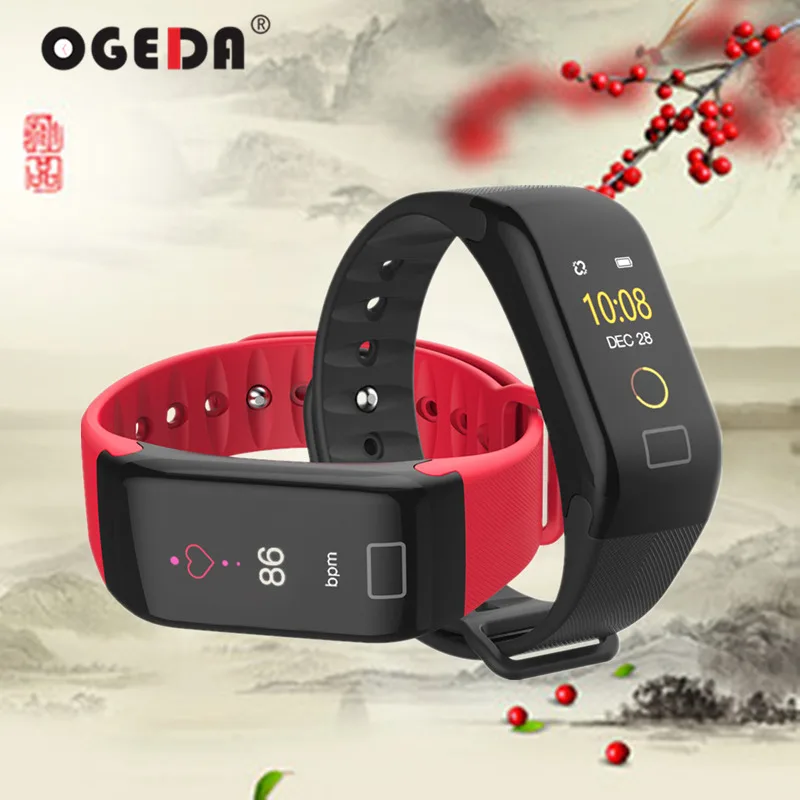 OGEDA 2019 модные часы для мужчин и женщин IP67 водонепроницаемый спортивный