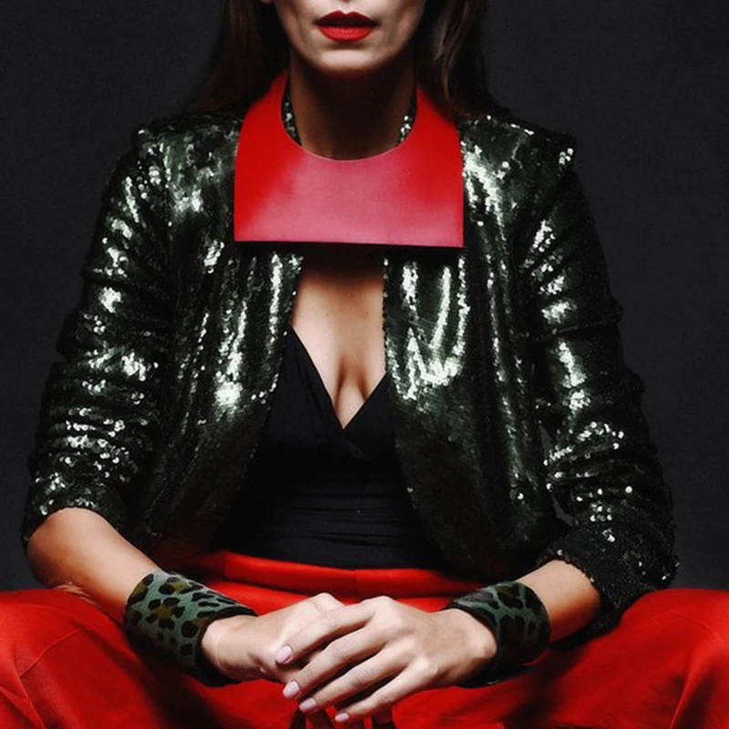 YD &amp YDBZ Новое модное колье с геометрическим воротником женское кожаное ожерелье