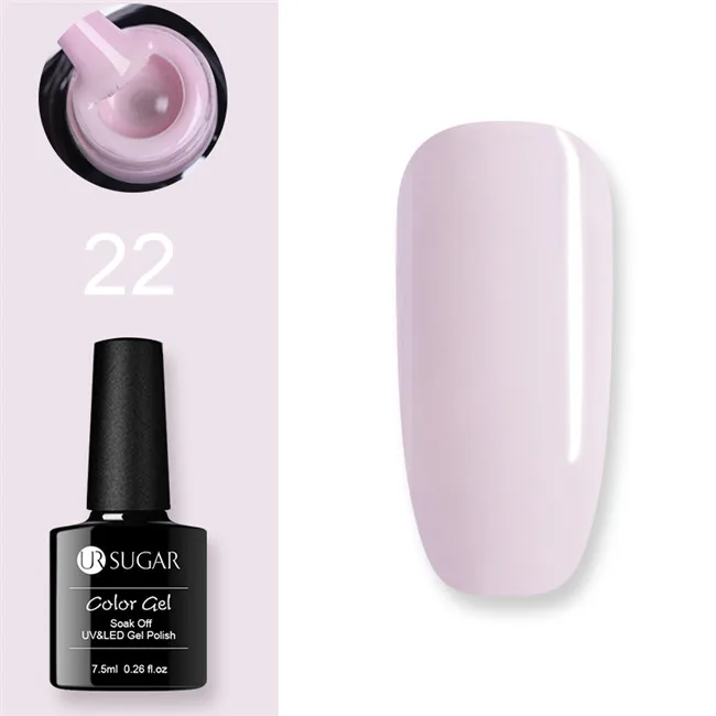 22 Ur Sugar Гель-лак UV Vernis Полупостоянный праймер верхнее покрытие 7,5 мл замачиваемый эмалированный Гель-лак УФ-гель для ногтей лак - Цвет: 22