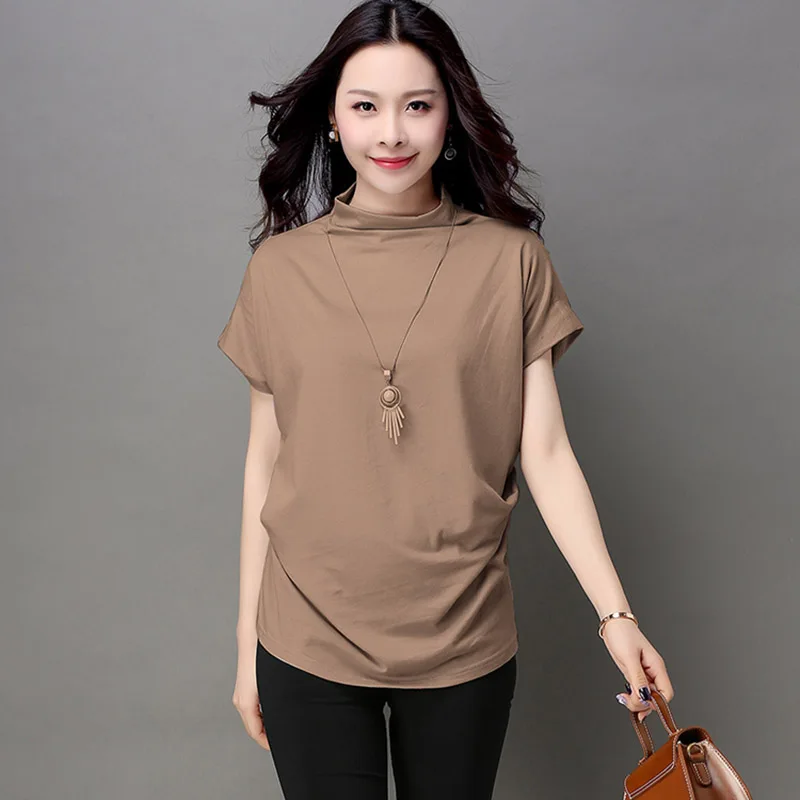 Футболка женская хлопковая с коротким рукавом летучая мышь лето 2018|t shirt women|camisetas