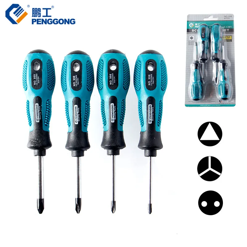 

PENGGONG 4 шт. Набор отверток точный с магнитным многофункциональным инструментом для бытовой техники