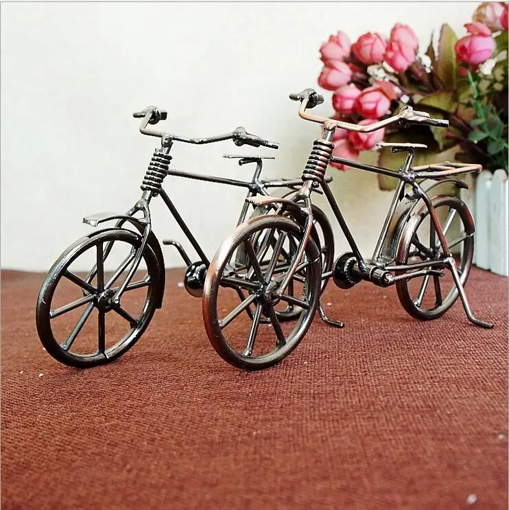 Новинка 2020 Ретро модель велосипеда металлические украшения фигурка для друга