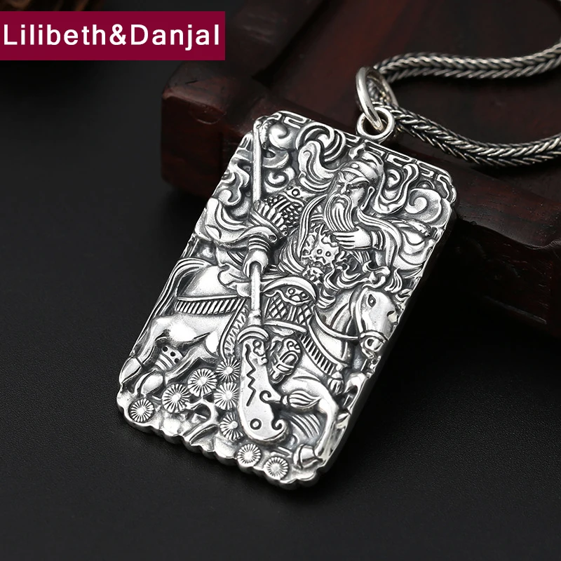 2019 Birthday present Pendant 100% S990 Sterling silver Jewelry Men Buddha Mantra Amulet Necklace making P29 | Украшения и