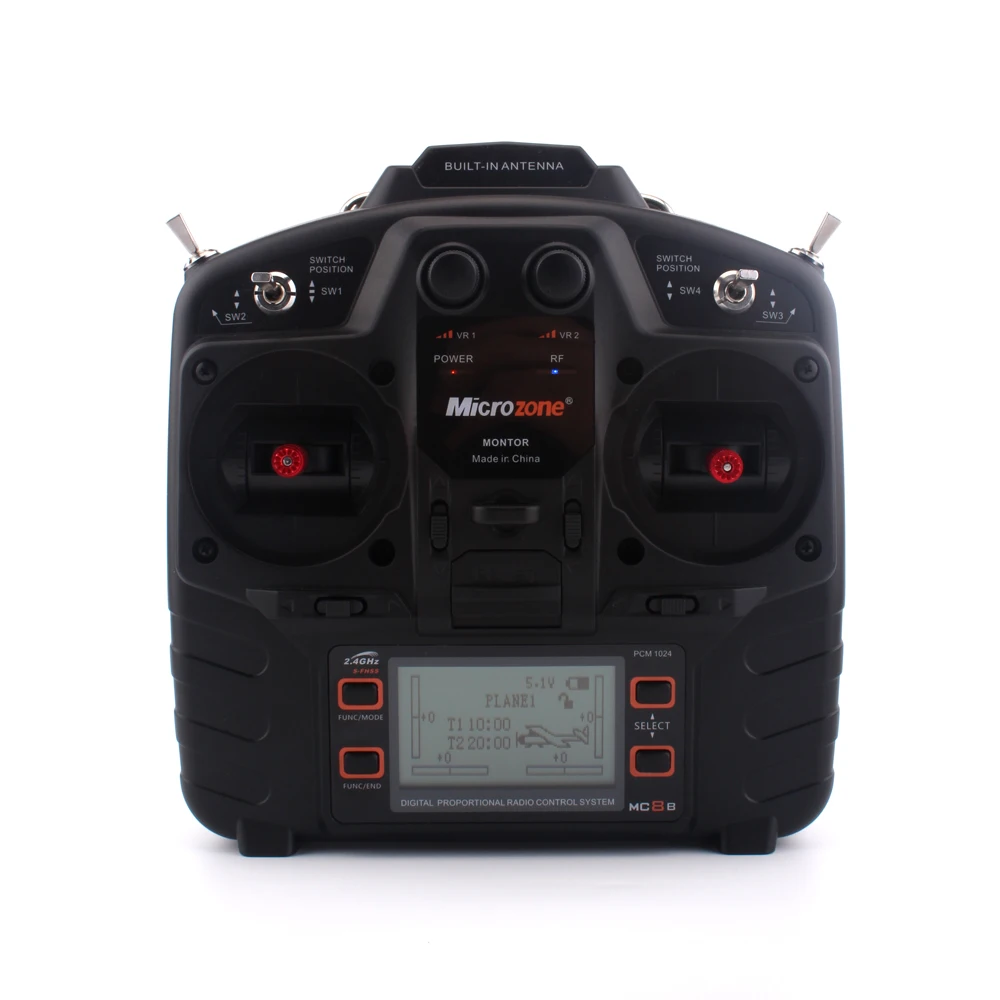 Microzone 2 4 GHz S FHSS V 6V 8ch RC контроллер передатчика Приемник для радиоуправляемого