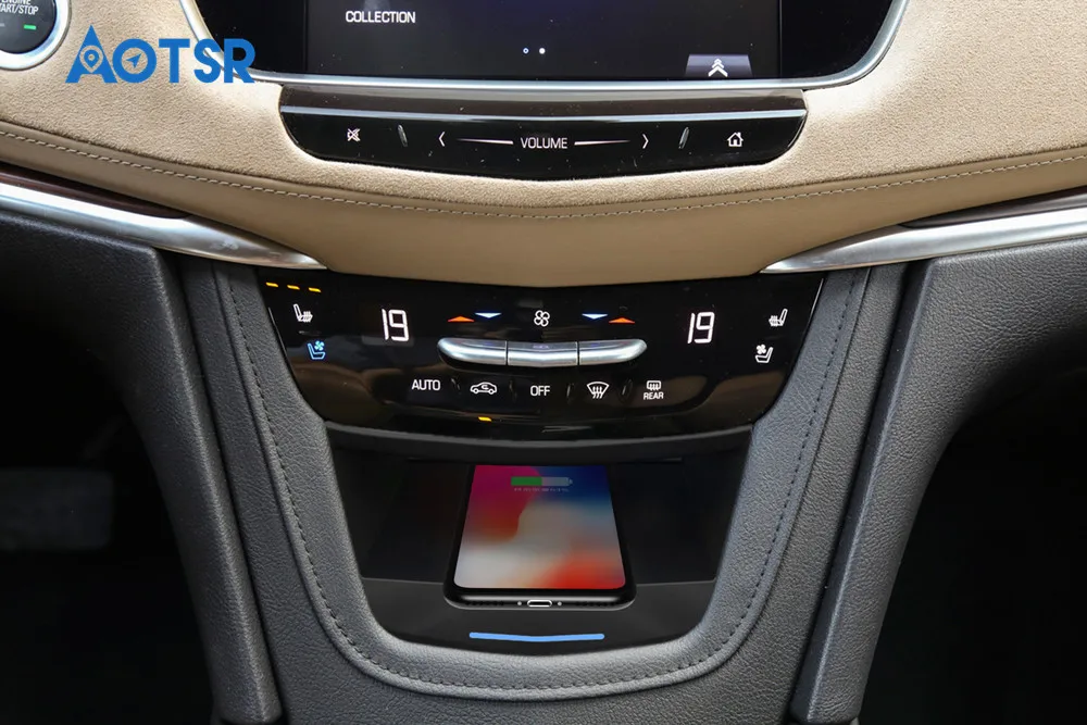 Aotsr беспроводное автомобильное зарядное устройство для Cadillac XT5 2017-2019