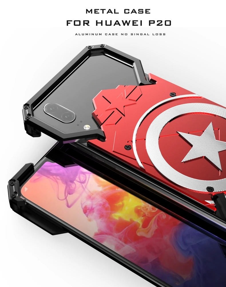 Металлический Чехол Super Hero для Huawei P30 Pro P20 Lite P10 P9 Plus Nova 5 5i 4 3 3i 3e 2 2S чехол с кольцом для телефона с изображением Человека-паука