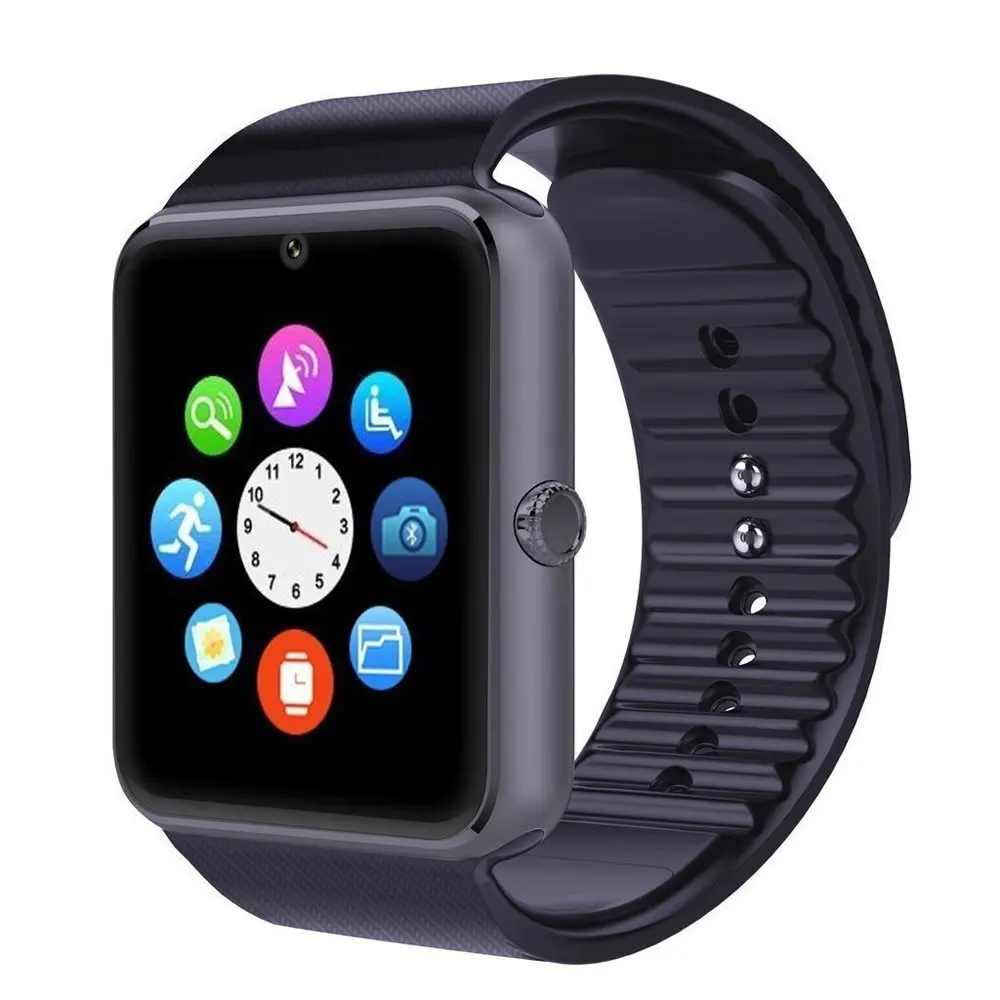 Умные часы SunKinFon GT08 с Bluetooth наручные для Apple iPhone IOS Android поддержка синхронизации SIM