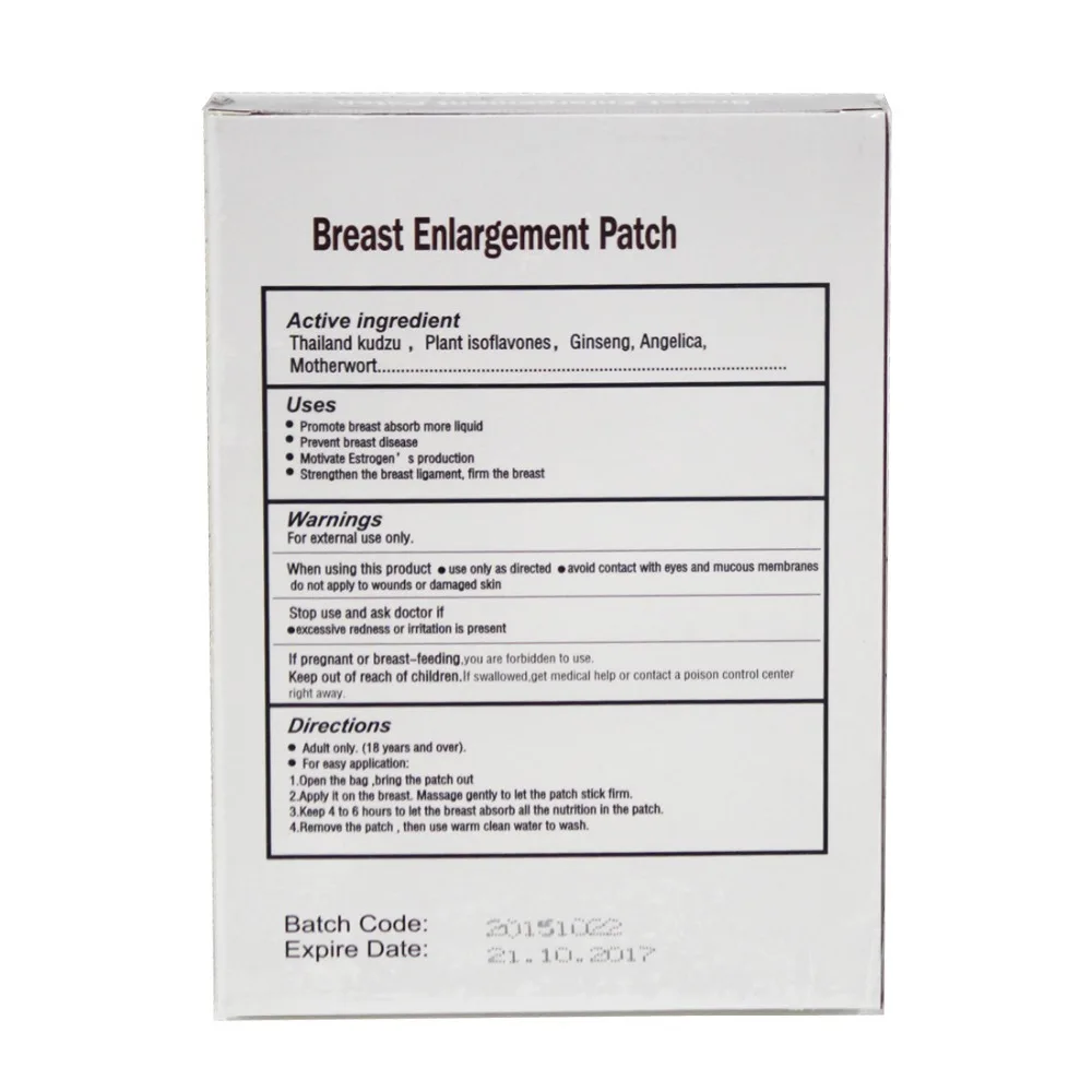 

10pcs/box Breast Enlargement Patches 100% Natural Herbal Effect Female Point Magnet Therapy Breast Enhancers Massage&Relaxation