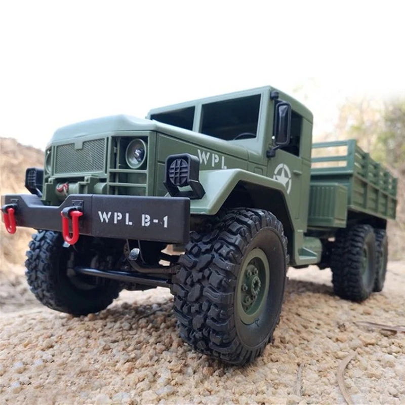 WPL военный автомобиль с дистанционным управлением 6 колес внедорожный