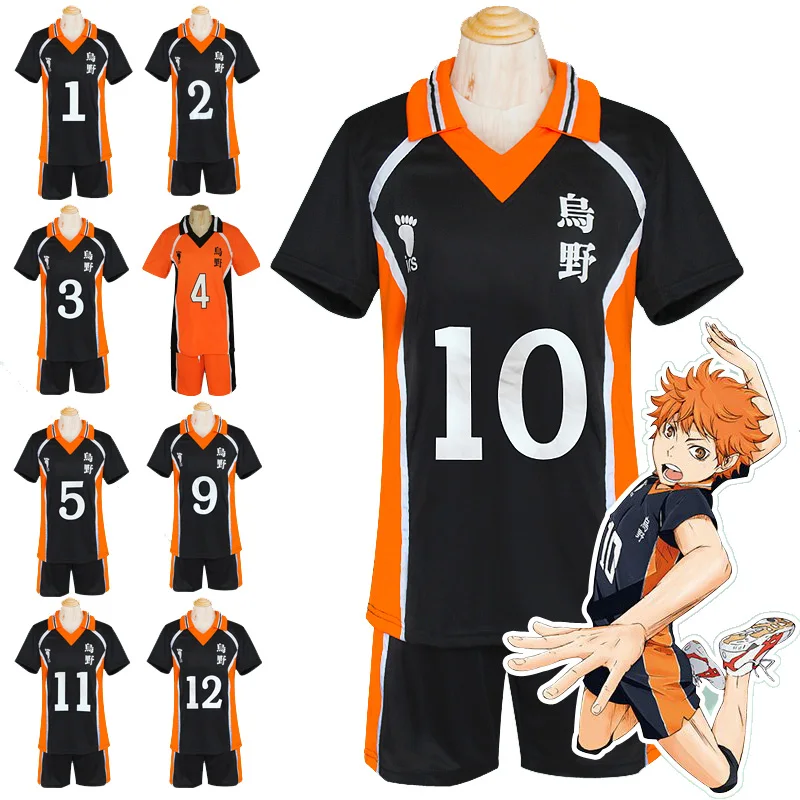 Haikyuu! Karasuno High School Volley ball Club Jersey Haikyu Косплей Hinata Syouyou Kageyama Tobio Костюм Униформа