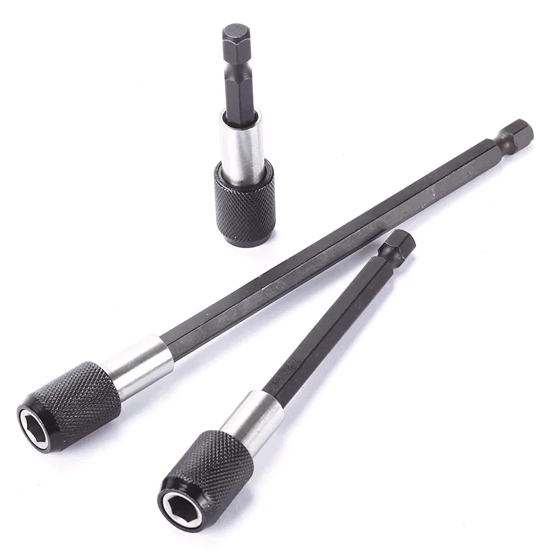 

Multifunction 3 Pcs/Set 1/4 Hex Shank Quick Release Electric Drill Magnetic Screwdriver Bit Holder Size 60/100/150 MM #93367