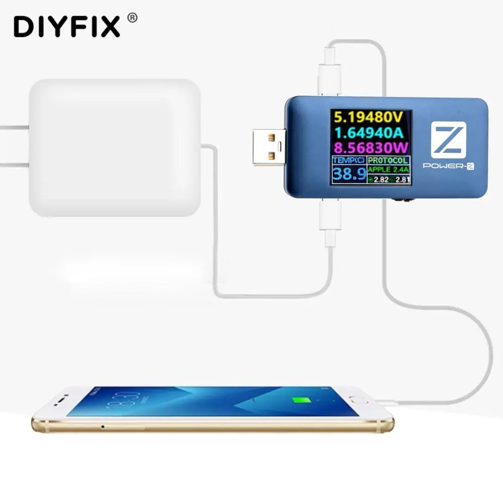 Супер тестер Power Z FL001 Type c PD QC 3 0 2 Пульсация тока напряжения двойной измеритель C