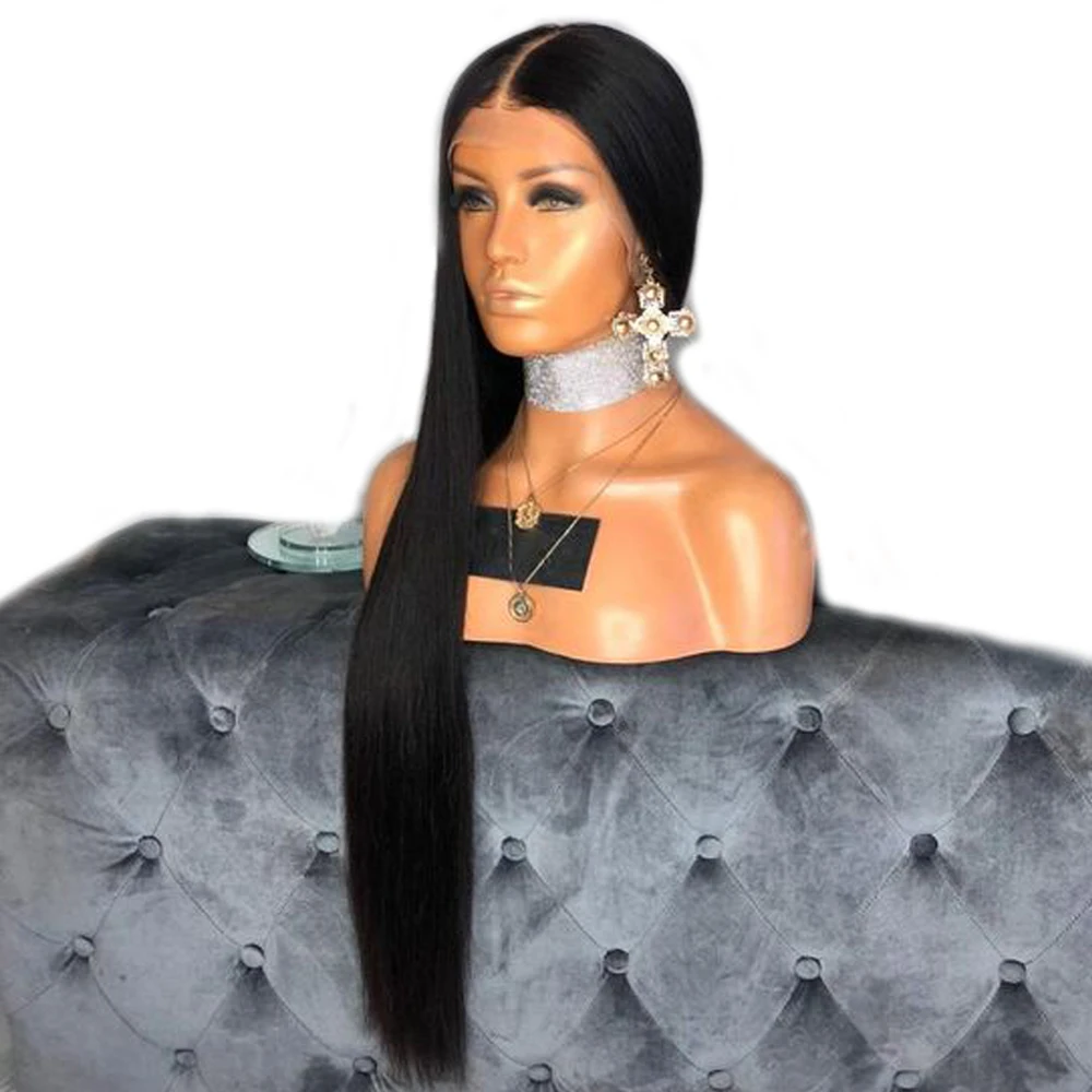 

Deep Part 13x6 Lace Front Human Hair Wigs For Women Black Color Preplucked Lace Wigs With Baby Hair Bleached Knots Aimoonsa Remy
