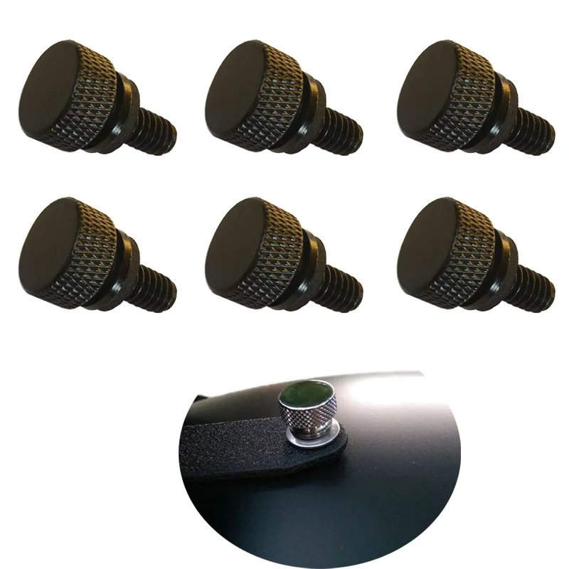 

2x черный 1/4 "20 нитей для Harley Davidson Dyna, уличное скольжение шуруп Крепления Сиденья алюминиевая заготовка мотоцикл болт сиденья