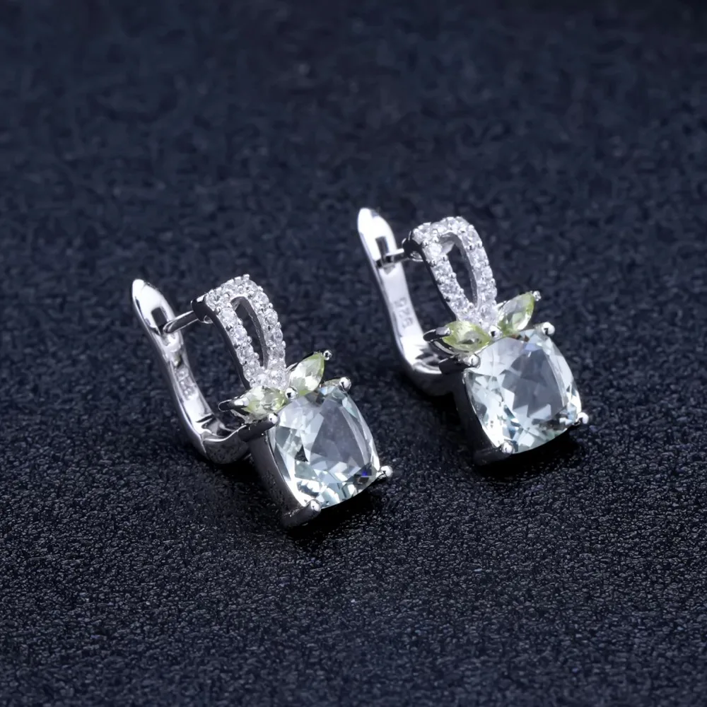 Женские серьги пусеты GEM'S BALLET из стерлингового серебра 925 пробы с натуральным
