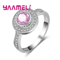large disc shape 925 sterling silver wide ring colorful exaggerated punk travel accessories sparkling summer sale girl