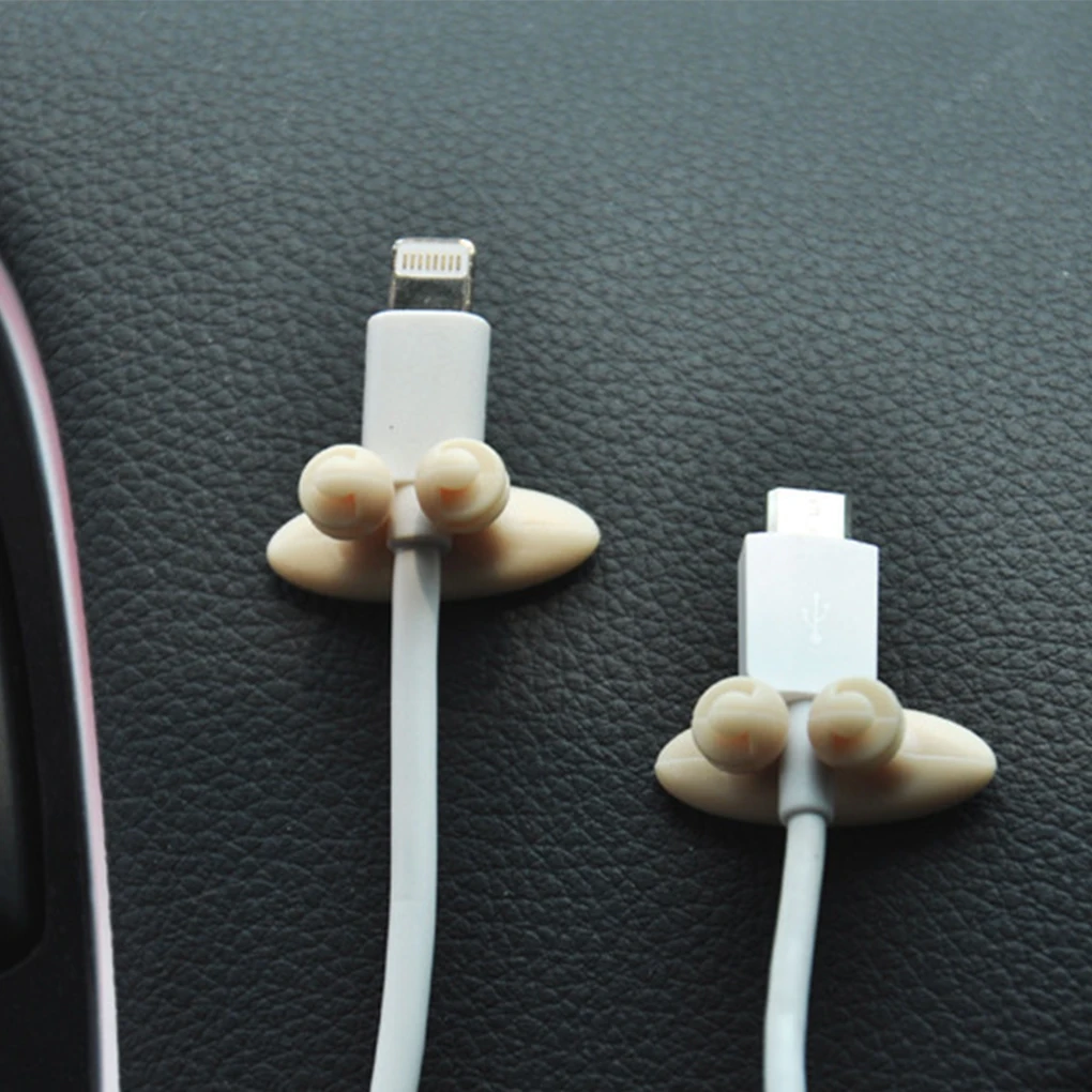 Автомобильный зажим для проводов 8 шт./Лот фиксированный USB кабеля держатель
