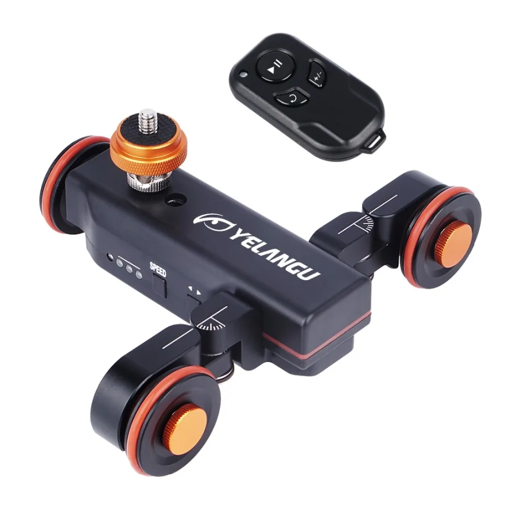 Электрический ползунок YELANGU L4X Autodolly моторизованный шкив Cine Dollies для автомобиля