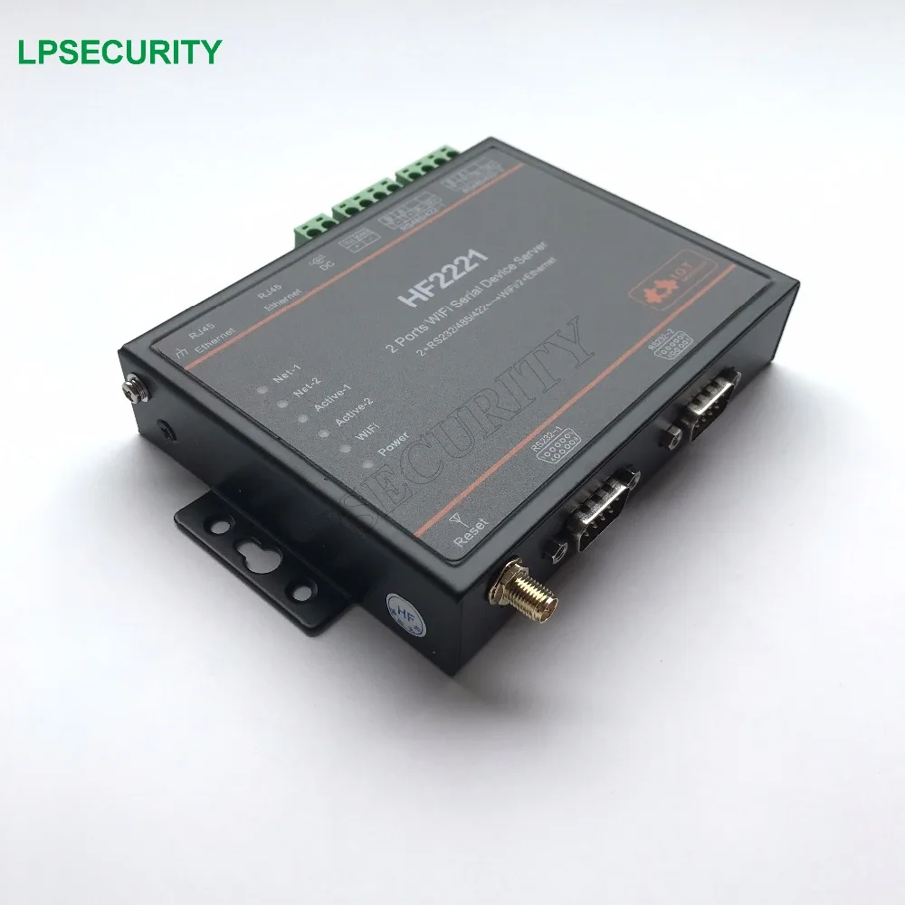 Промышленная модель HF2221 2 Порты WI-FI последовательный сервер последовательных