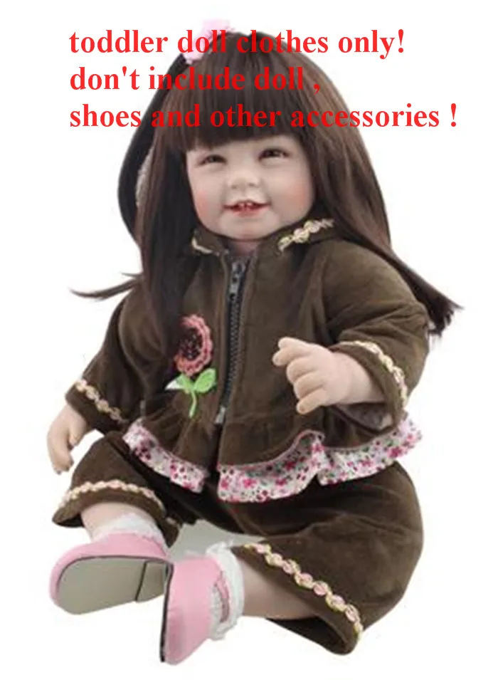 A276-2 clothes only Новинка 20-23 дюймов Кукла реборн одежда для npk кукла девочка одежда Кукла платье аксессуары DIY Детская кукла-реборн игрушки для детей - Цвет: A276-2 clothes only