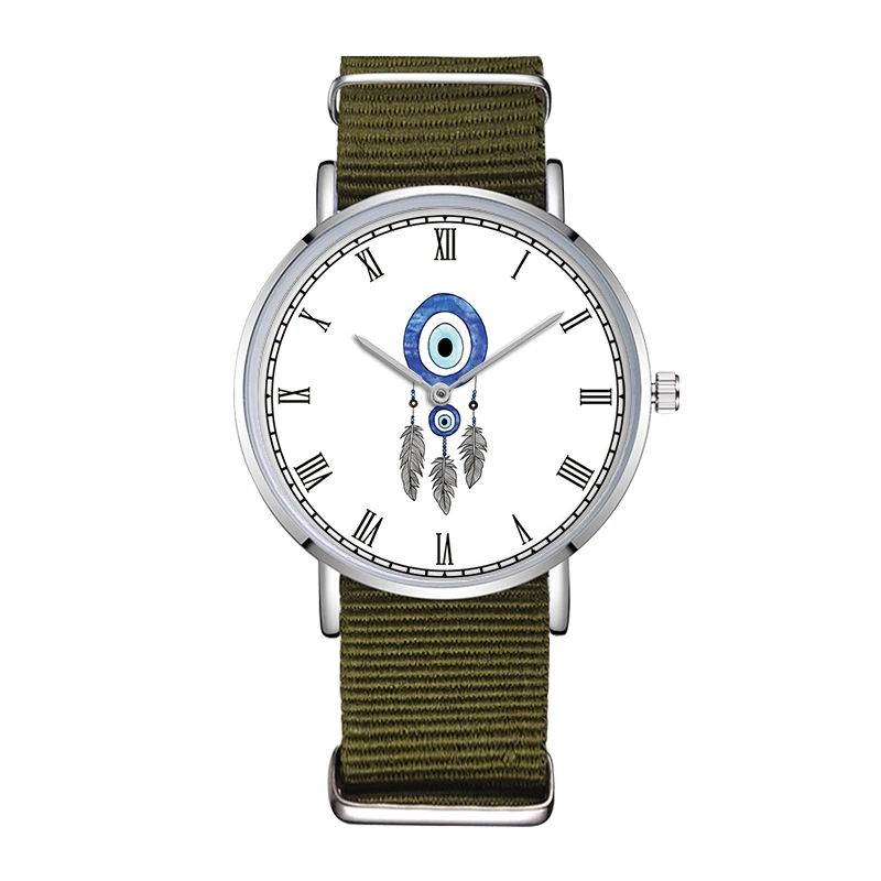 D-0021 наручные часы с тканевым ремешком Relojes Feminino нейлоновый ремешок женские Montre