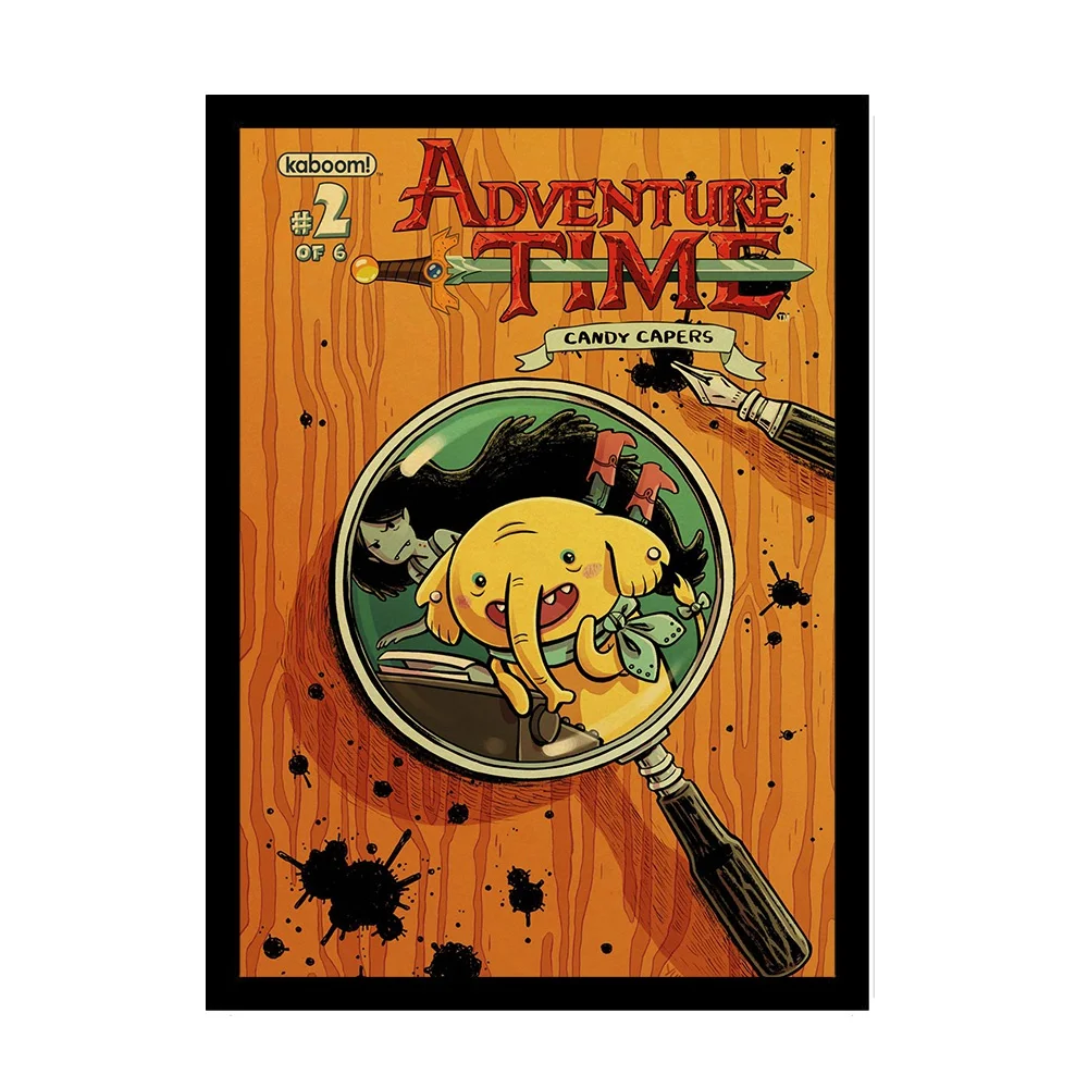 Adventure Time with Finn and Jake Vintage Poster Cartoon Posters Prints Art Cute Wall sticker For Kid's room Home Decor | Дом и сад