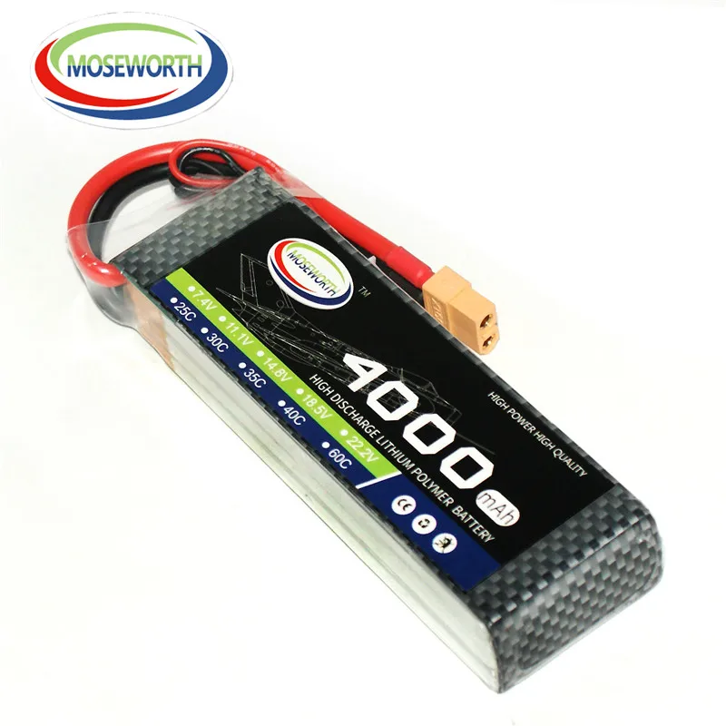 3 S RC самолет LiPo батарея 11 1 В 4000 мАч 30C для вертолет автомобиль Квадрокоптер Дрон AKKU