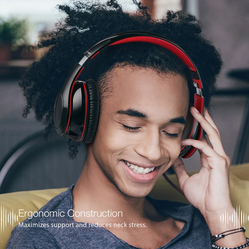Беспроводные bluetooth наушники BlitzWolf регулируемые складные стерео гарнитура с