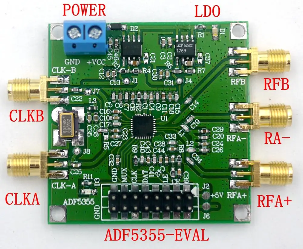 Для ADF5355 официальный веб сайта конфигурация ПК PLL RF источник 54 MHz 13600 МГц|pll|sourcewebsite |