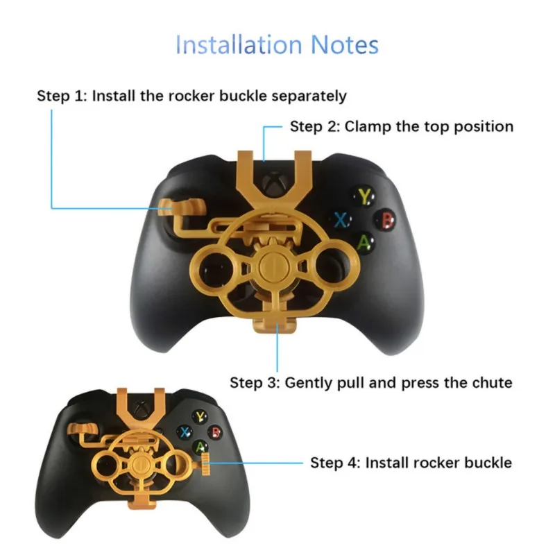 

Для Xbox One Gaming Racing Wheel 3D напечатанное мини-Рулевое колесо для Xbox One X / Xbox One S / Elite контроллер
