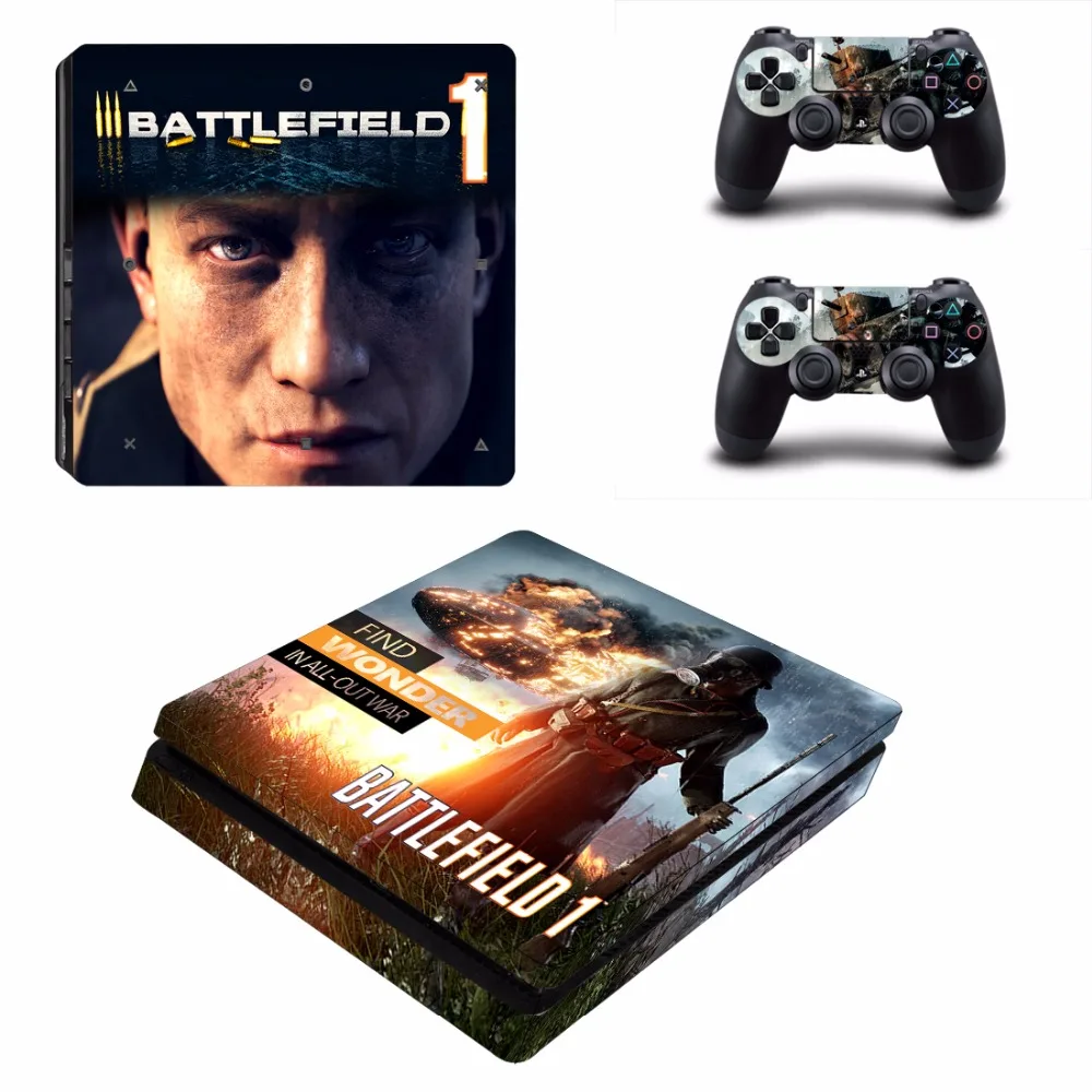 Игра поле боя 1 PS4 тонкая кожа Стикеры для Sony Игровые приставки 4 консоли и 2