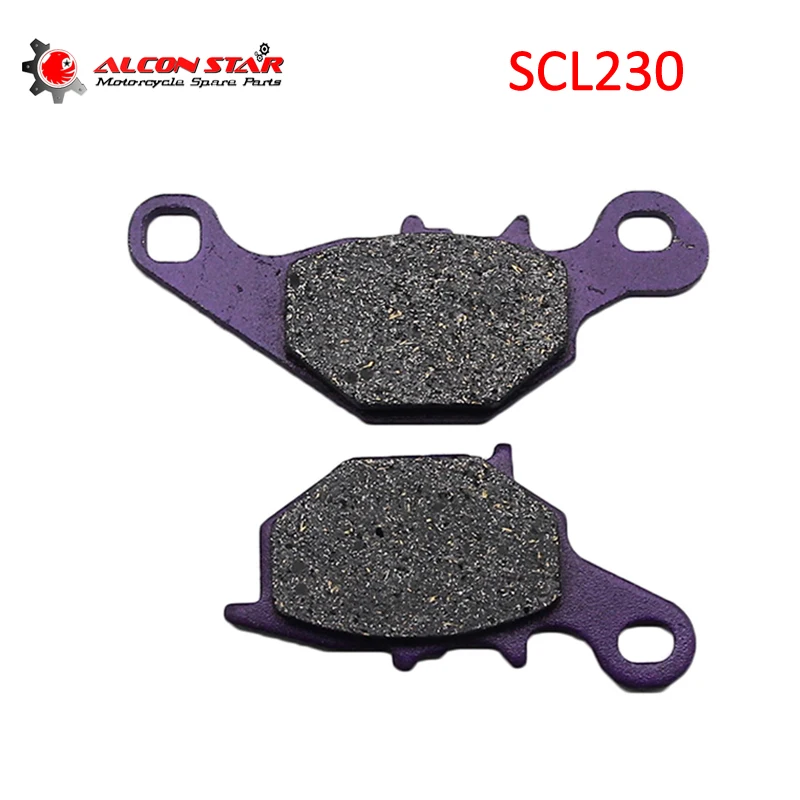 Alconstar- 1 пара фиолетовые тормозные колодки для мотоциклов Kawasaki KLX125 KMX125 Suzuki DR-Z125 RM80