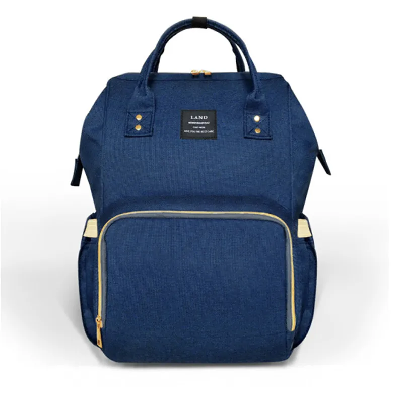 Dark Blue Mommy пеленки мешок большой емкости Детские Подгузники Сумки Desiger уход сумка модный дорожный рюкзак уход за ребенком Bebek сумка для мамы, папы, земли - Цвет: Dark Blue