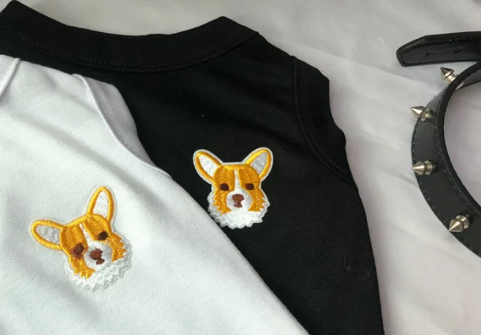 Бесплатная доставка Новый стиль собака щенок летняя одежда футболка Летняя