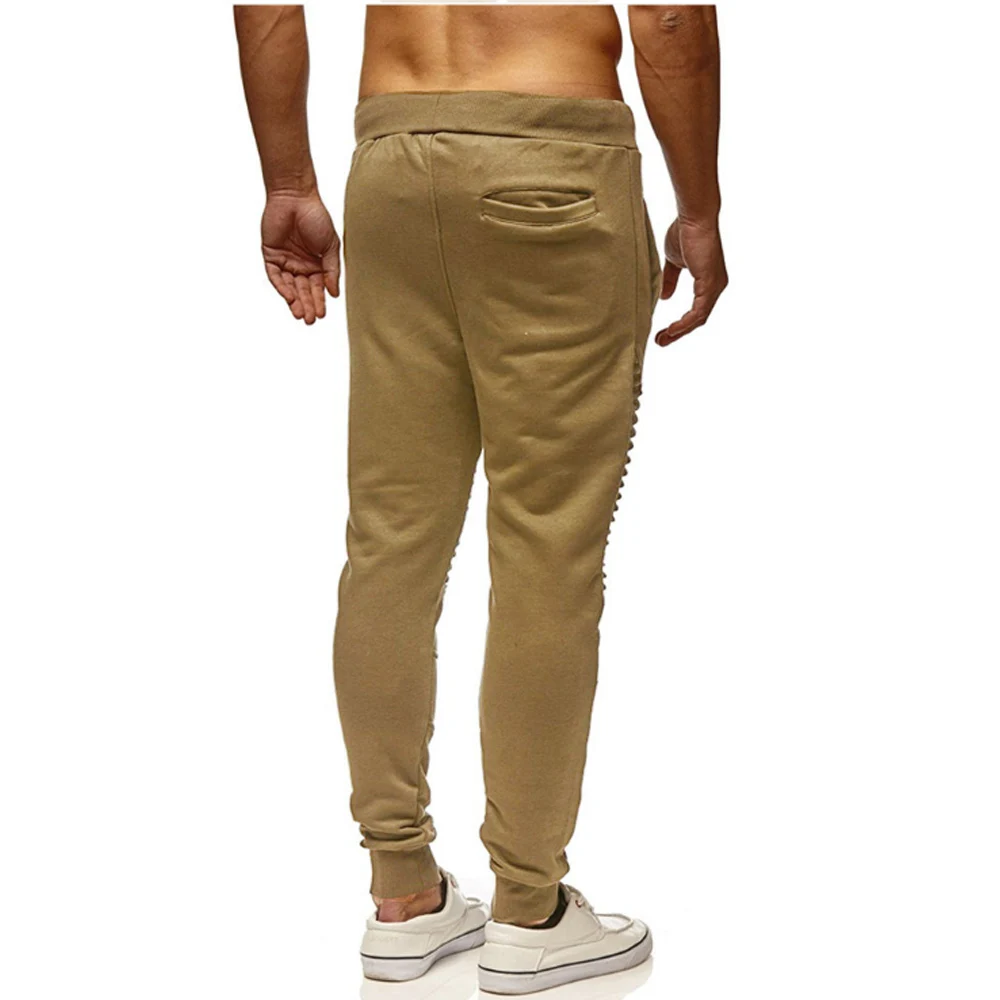 2018 Горячее предложение Для мужчин брюки мода Марка Тонкий Твердые Цвет