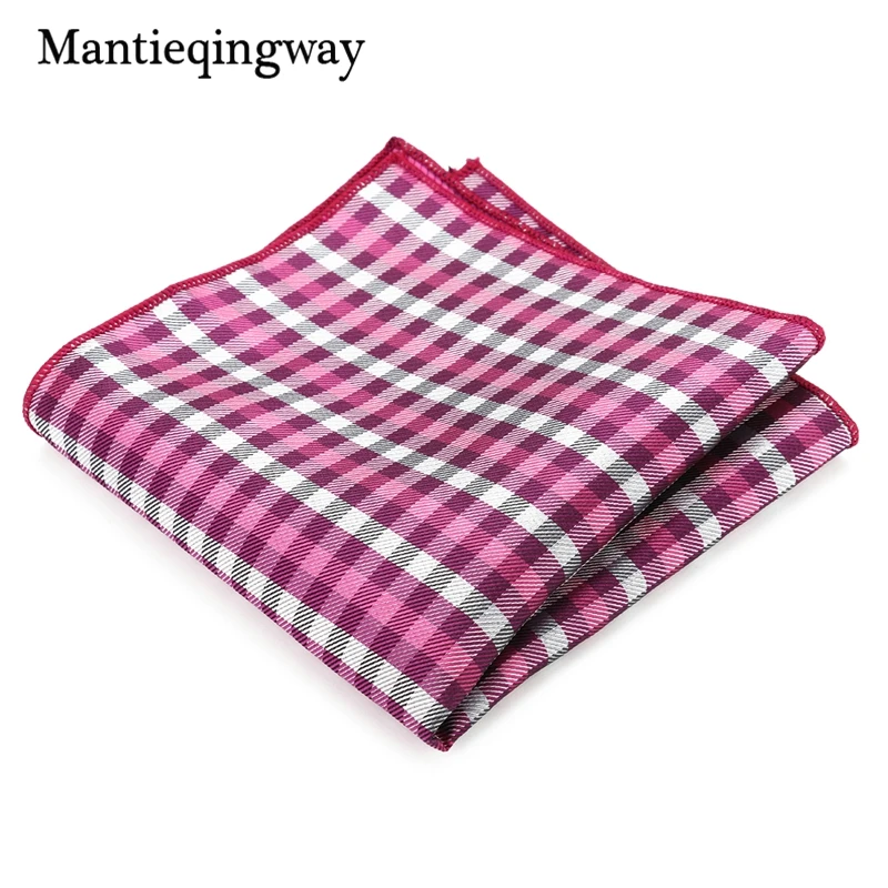 Mantieqingway 2017 мужские клетчатые повседневные жаккардовые галстуки на шею Hanky