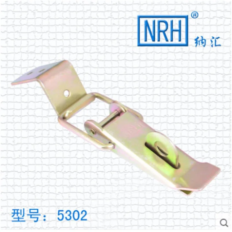 

NRH5302 luggage buckle Hardware lock Wooden hasp The box buckle Iron plated zinc