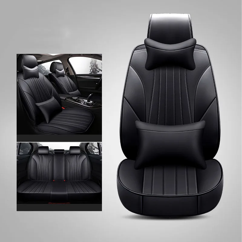 

WLMWL Universal Leather Car seat cover for SEAT all model LEON Toledo Ateca IBL exeo arona car styling accessories