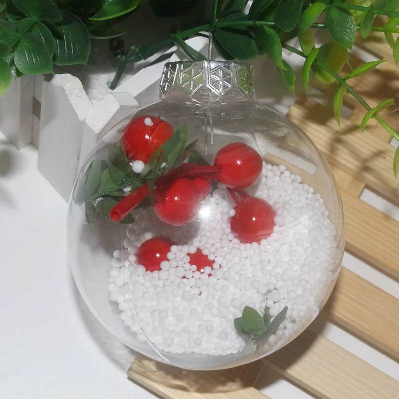 1 шт. подвеска в виде дерева рождественская прозрачный пластиковый подвесной шар