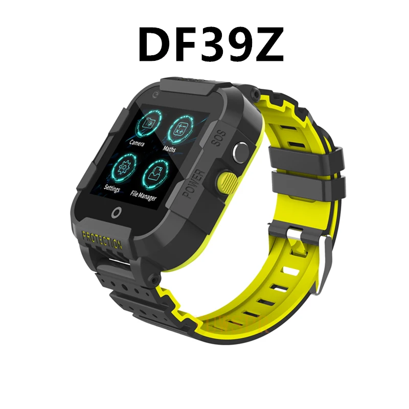 black yellow Детский трекер 4G Смарт часы gps LBS Wi-Fi позиционирование Bluetooth SOS Вызов камера Детские Отслеживающие часы подарок DF39Z - Цвет: black yellow